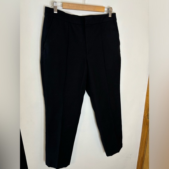 Lands End Hi Rise Bi Stretch Pintuck Ankle Trousers - Picture 3 of 6